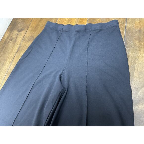 Bailey/44 Wide Leg Ponte Pants Black Stretch Pull On Large - Picture 2 of 11